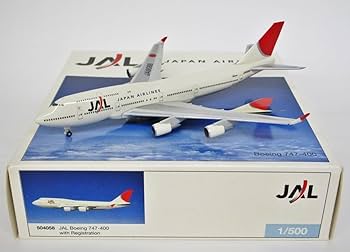 Amazon.co.jp: 品 herpa 1/500 ボーイング747-400 B747-400 JAL
